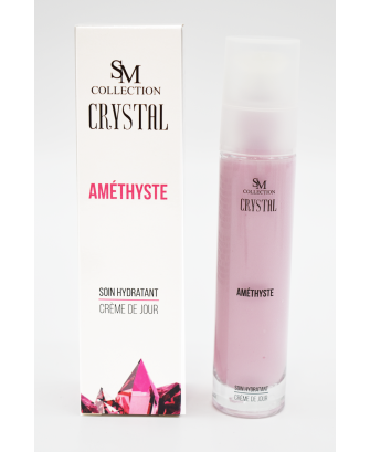 Crème de jour à la poudre d'améthyste 50ml 100% naturelle