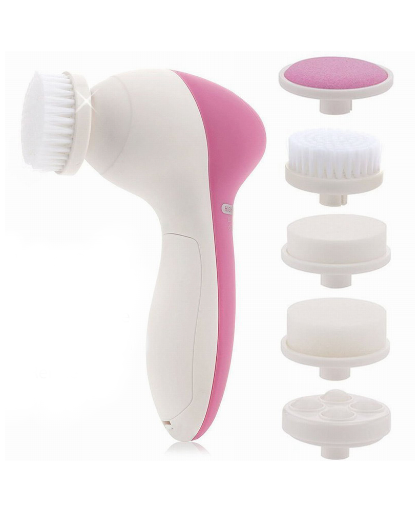 Brosse électrique nettoyante visage - 5 têtes interchangeables