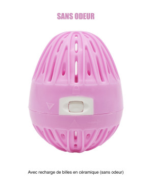 Boule de lavage machine à laver rose  recharge - Sans odeur