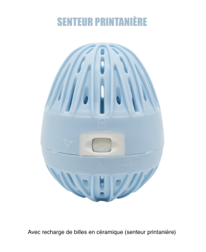 Boule de lavage machine à laver bleue  recharge - senteur printanière