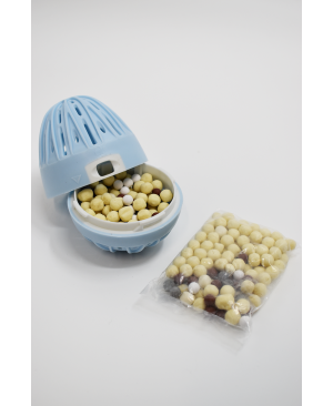 Boule de lavage machine à laver bleue  recharge - senteur printanière