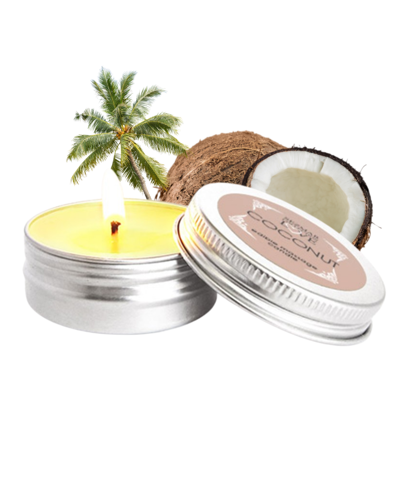 Bougie de massage noix de coco 30ml 100% naturelle