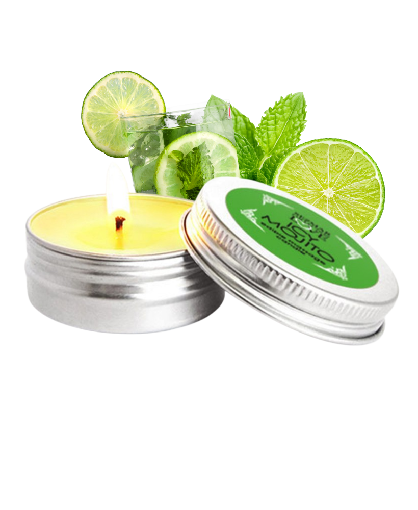 Bougie de massage Mojito 30ml 100% naturelle